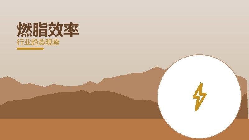 燃脂效率成熟度，阶段判断与应用条件