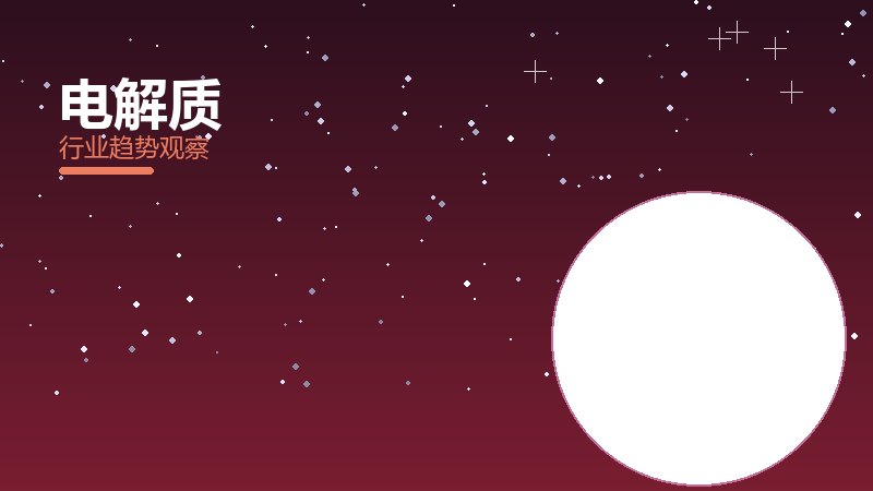 电解质渐进式改进，持续优化与体验提升